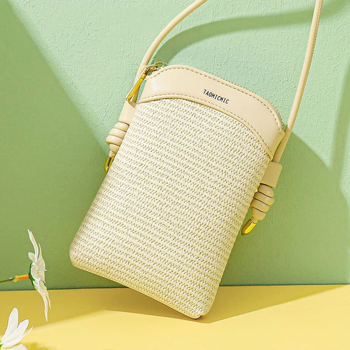 Handytasche für Damen, einfache vertikale Mini-Umhängetasche zum Einkaufen