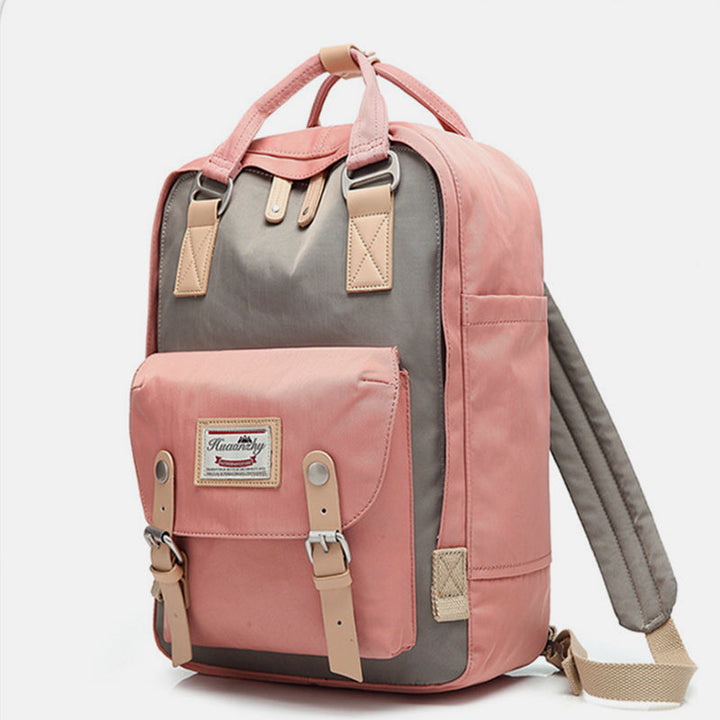 Großer Vintage-Reiserucksack mit mehreren Taschen im College-Stil