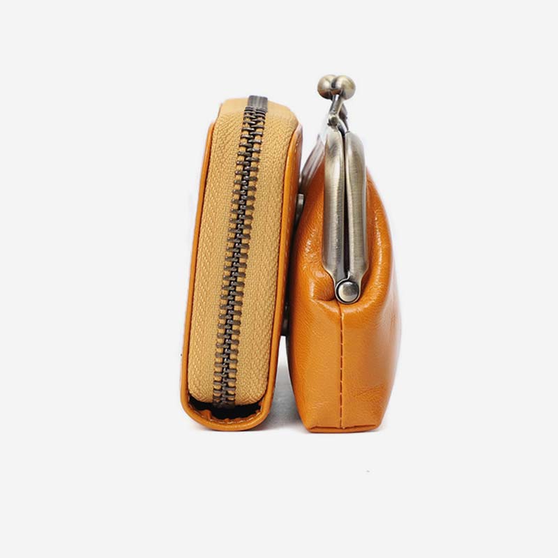 Retro-Kartenetui, Münzgeldbörse, Geldbörse, Mini-Handtasche mit Reißverschluss für Damen - image 11