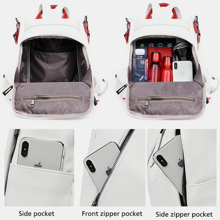 Multifunktionaler, stahlsicherer, robuster Umhängetaschen-Rucksack mit großer Kapazität