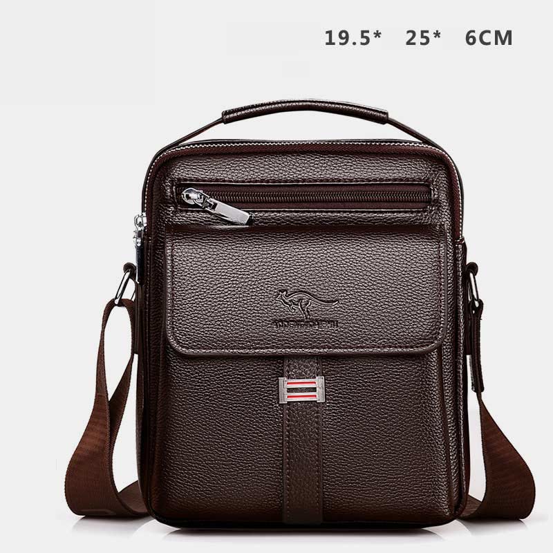 Messenger Bag für Herren, leicht, wasserdicht, Reise-Umhängetasche mit Nieten