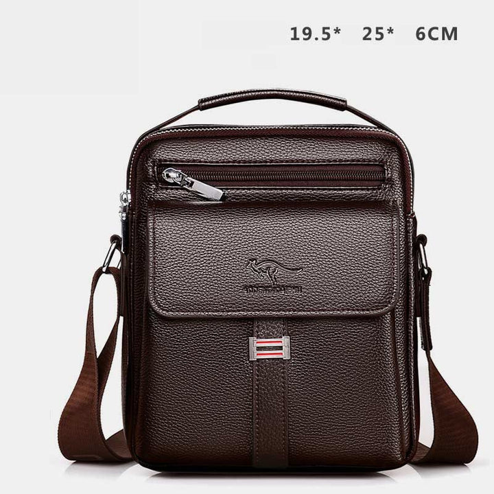 Messenger Bag für Herren, leicht, wasserdicht, Reise-Umhängetasche mit Nieten