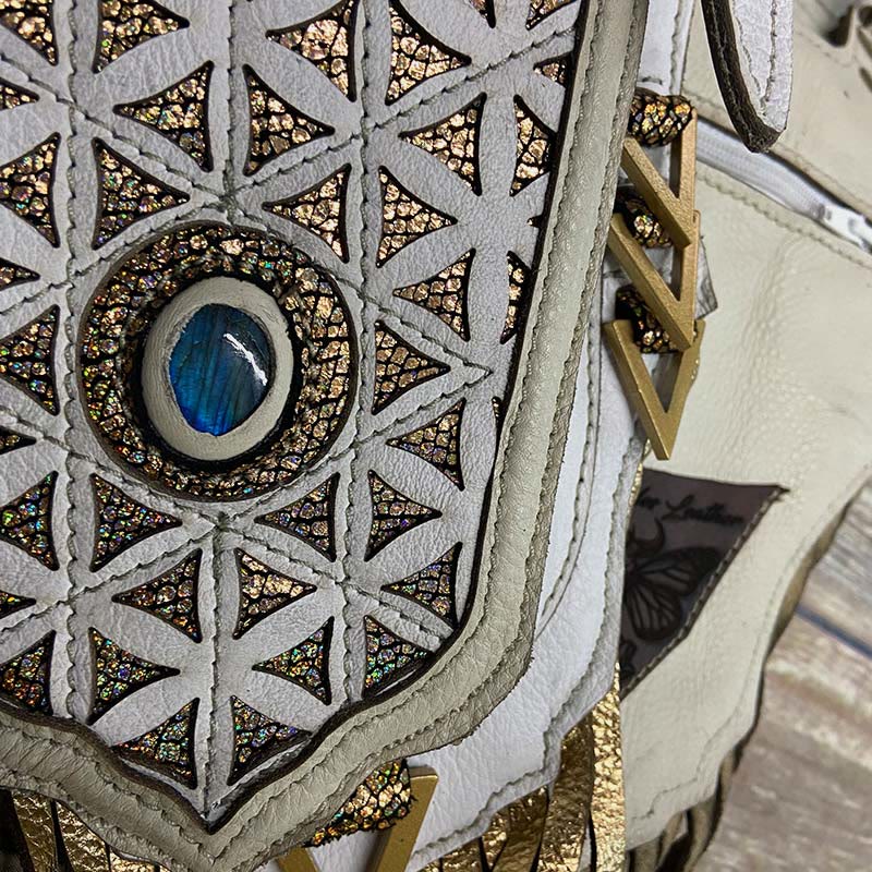 Retro Schulter Achseltasche für Frauen Outdoor Nieten Leder Holster