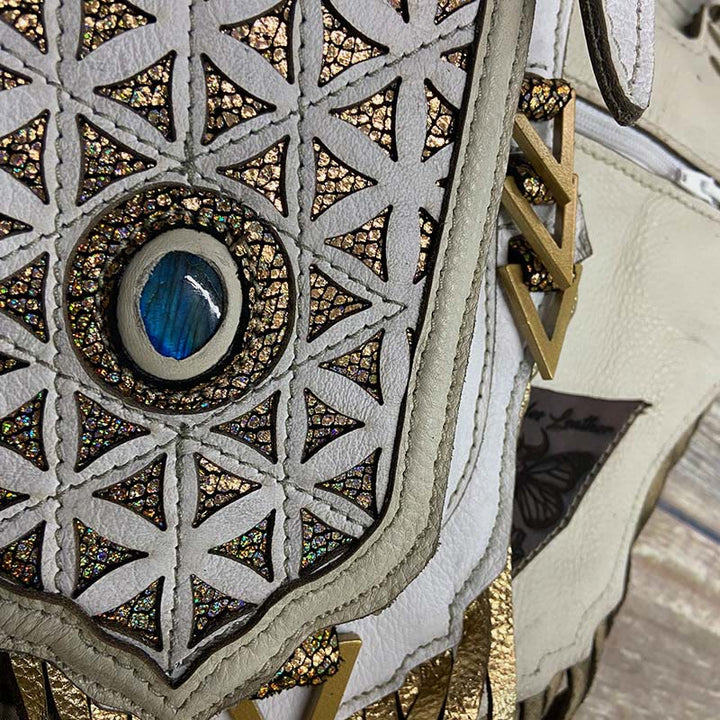 Retro Schulter Achseltasche für Frauen Outdoor Nieten Leder Holster