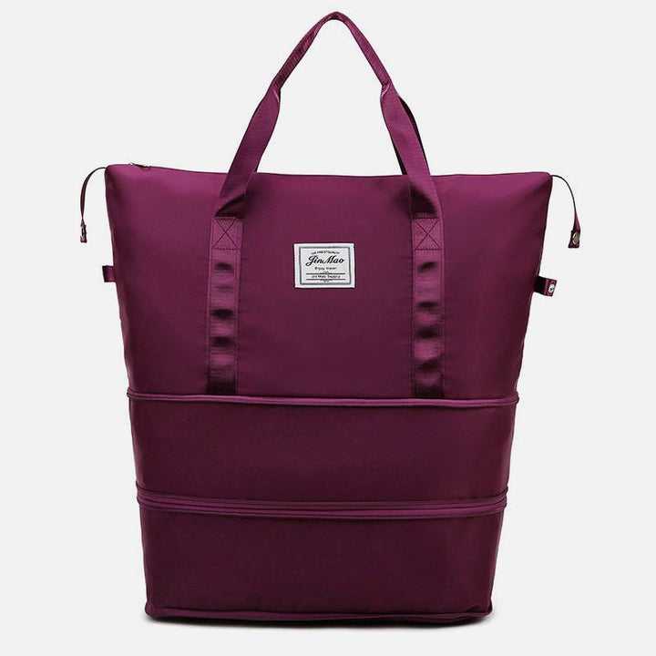 Reisetasche mit doppelter Erweiterung für Damen, groß, leicht, Oxford-Reisetasche