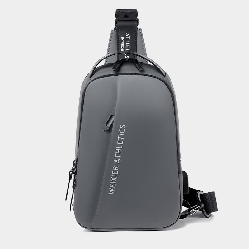 Wasserdichte Schultertasche Outdoor Casual Brusttasche für Wandern Radfahren Reisen 