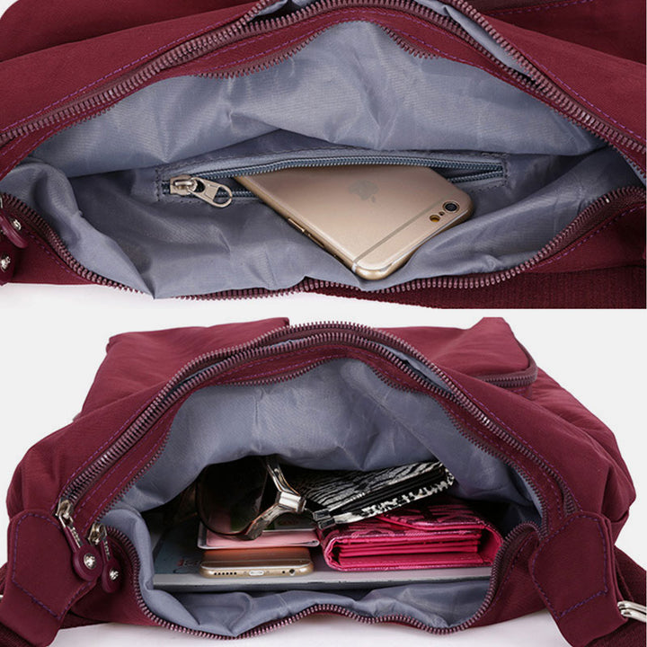 Nylon Hobo Handtaschen Umwandlungs-Rucksack Umhängetasche Schultertasche