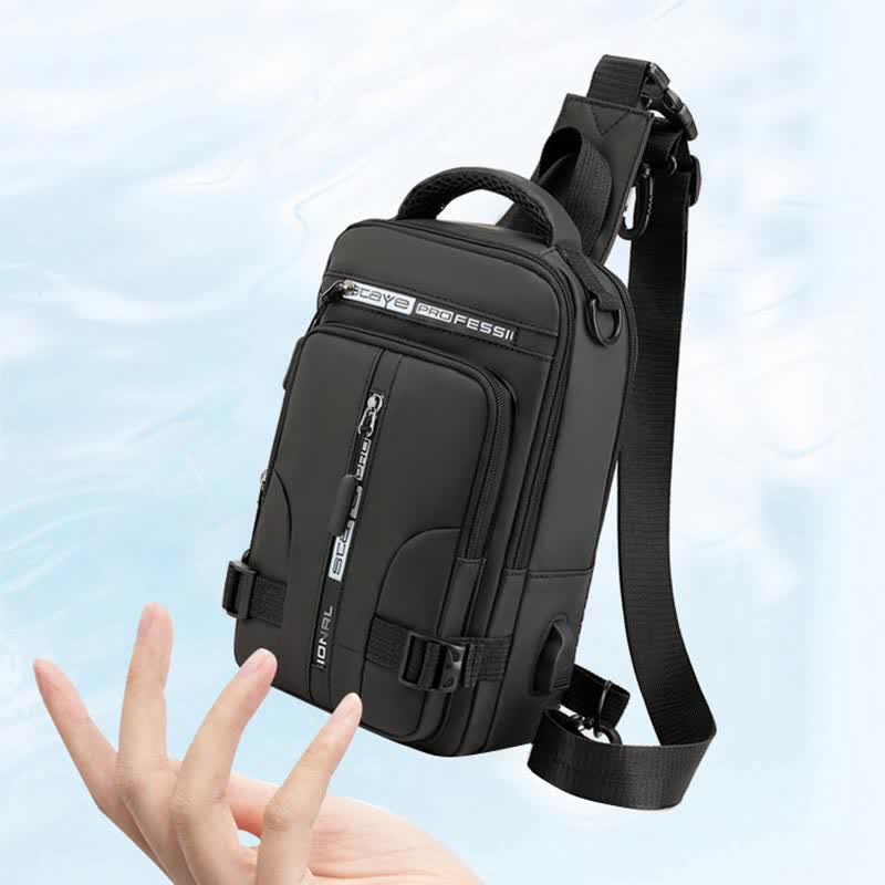 Sling-Brusttasche für Herren, lässiger Tagesrucksack mit Umhängegurt