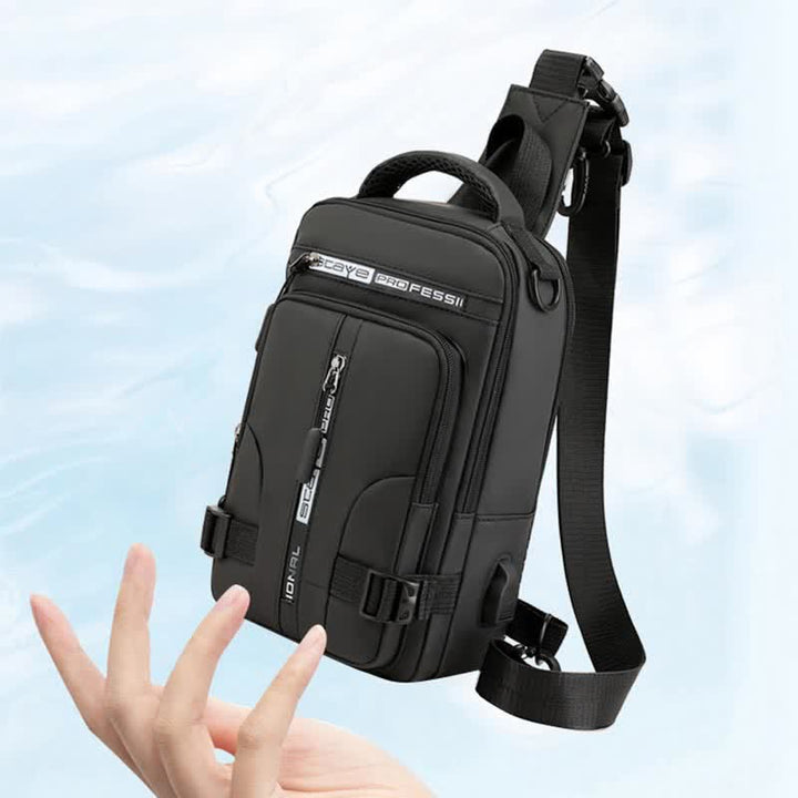 Sling-Brusttasche für Herren, lässiger Tagesrucksack mit Umhängegurt