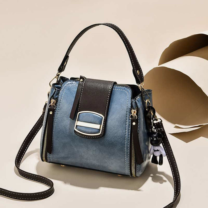 Top-Griff-Tasche für Damen, täglicher Einkaufsbeutel, Umhängetasche aus Leder