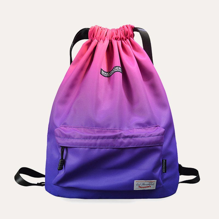 Wasserdichter Nylon-Rucksack mit großer Kapazität und Kordelzug für Sport, Schwimmen, Yoga