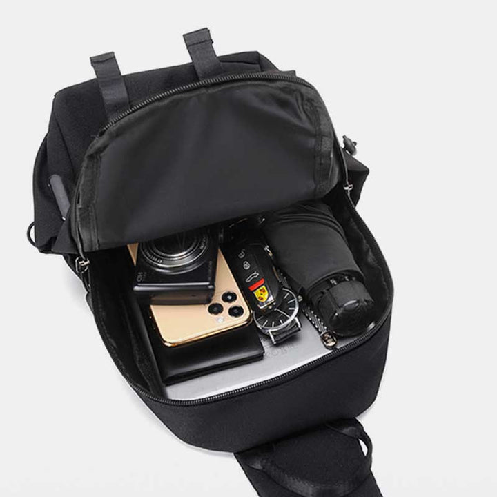 Schultertasche für Herren, abriebfest, lässiger Oxford-Umhängerucksack
