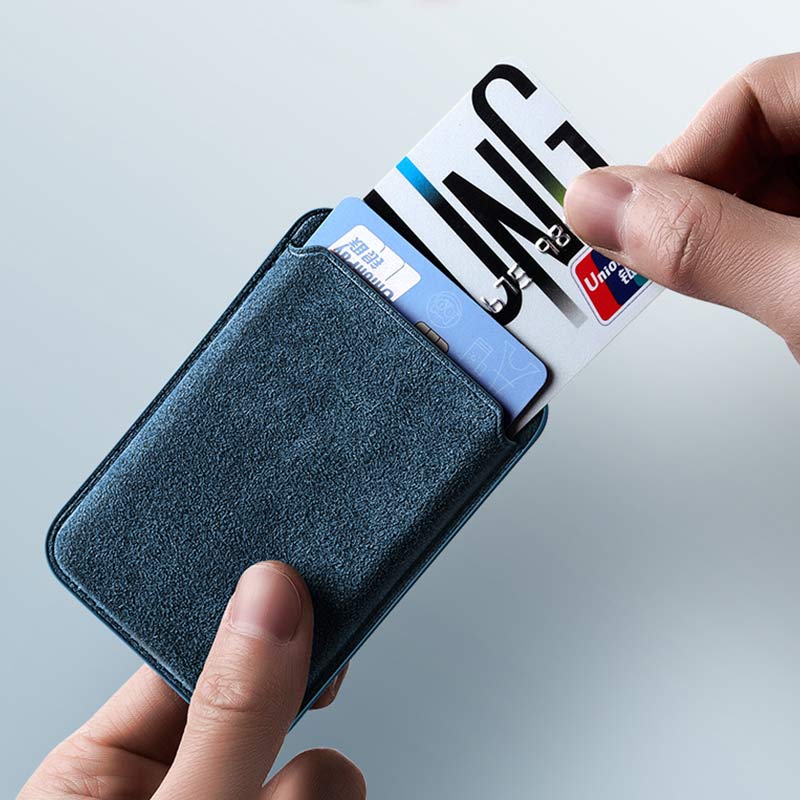 Alcantara Wildleder MagSafe Kartenhalter