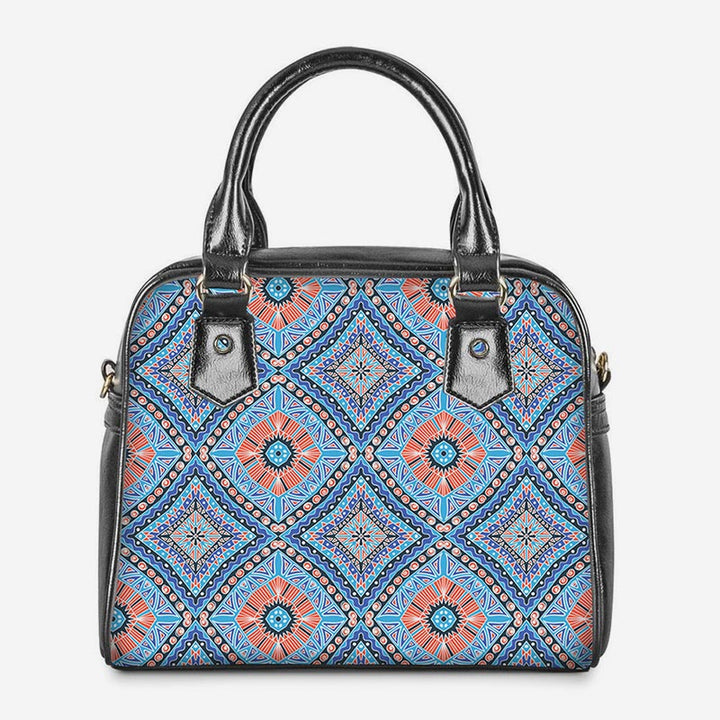 PU-Leder-Blumen-Geldbörsen Top-Griff-Tasche Crossbody Handtasche Satchel Taschen