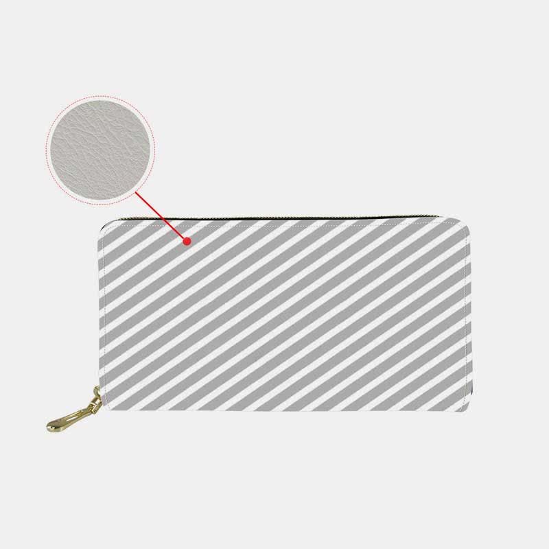 Süße Geldbörse für Damen, großes Fassungsvermögen, mit Rundum-Reißverschluss, Clutch