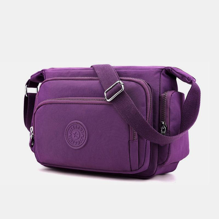 Wasserdichte, solide Umhängetasche mit mehreren Taschen - Lila - image 21