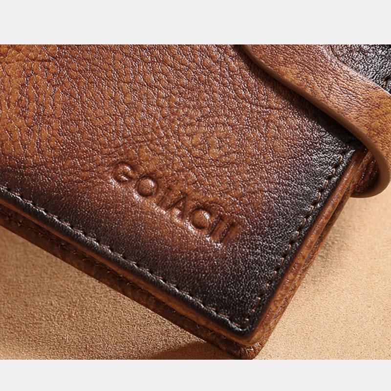 RFID Leder Retro Multifunktionale Geldbörse