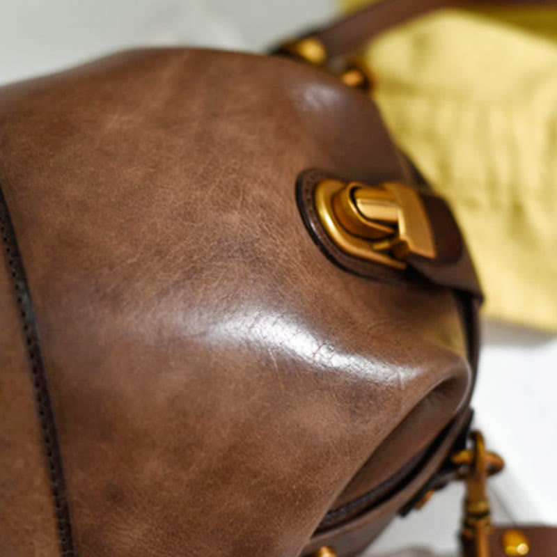 Handgemachte Umhängetasche für Damen im Vintage-Stil, für den täglichen Einkauf