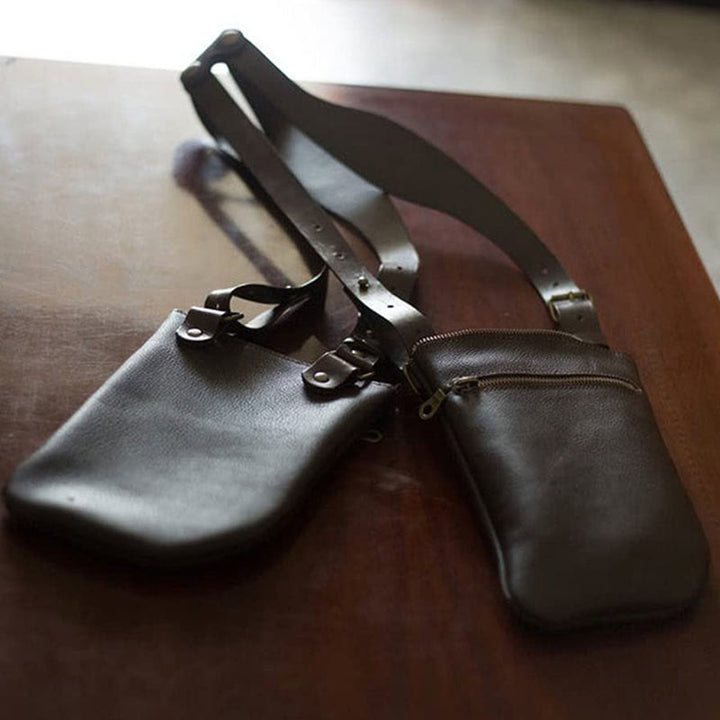 Outdoor Unterarm Gurt Holster für Männer Einstellbare Weste Tasche Tasche