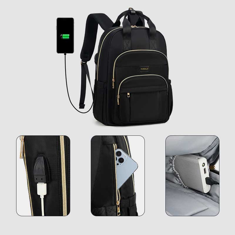 Rucksack für Damen, multifunktional, für den Alltag, Reisen und Freizeit, großes Fassungsvermögen