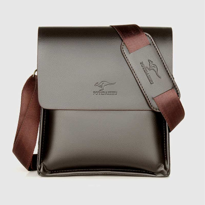 Herren Leder Umhängetasche Messenger Bag Reise Arbeit Business Satchel
