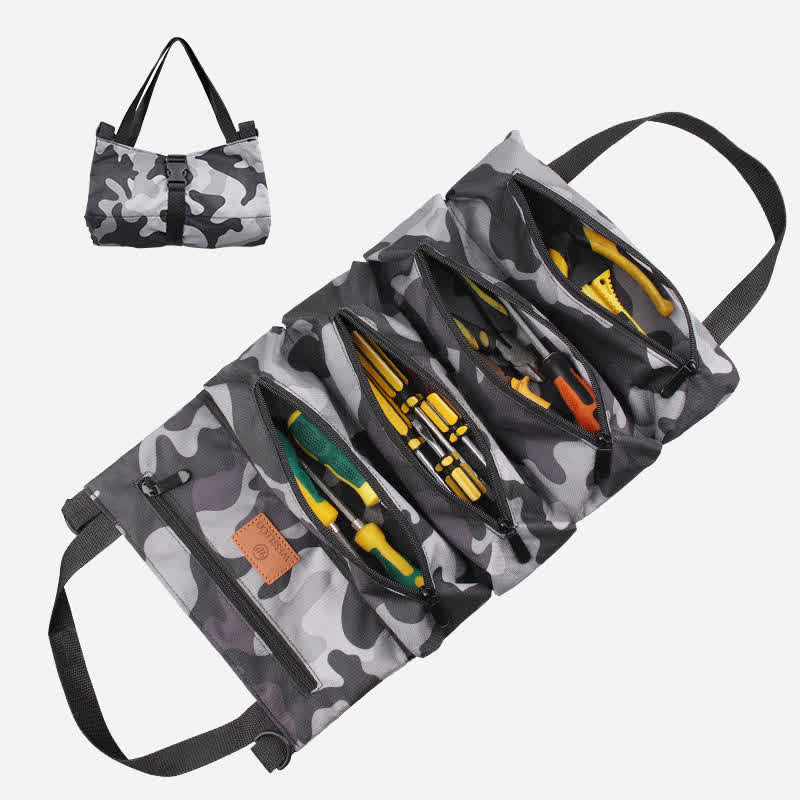Aufrollbare Werkzeugtasche, wasserdicht, mit mehreren Steckplätzen, Werkzeug-Organizer für die Heimwerkstatt