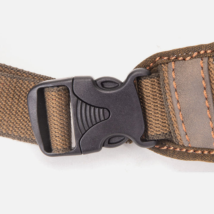 Canvas-Hüfttasche für Männer, kleine Umhängetasche im Retro-Stil, Halbmond-Tasche