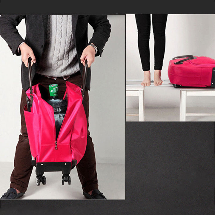 Pull Rod Reisekoffer Unisex Große wasserdichte Reisetasche