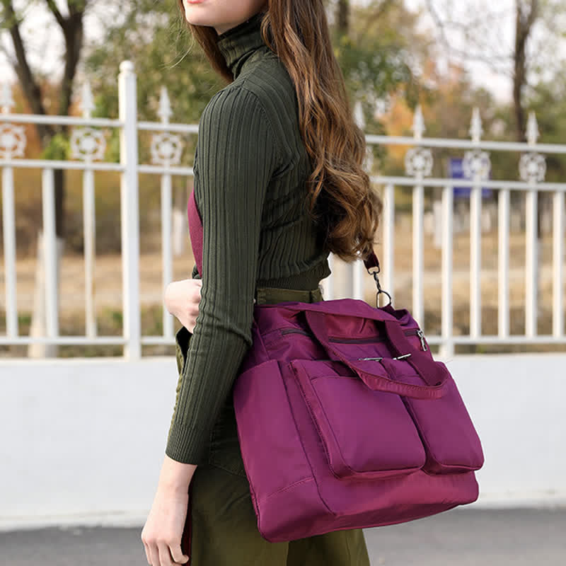 Handtasche mit mehreren Taschen, großer Kapazität, leicht, wasserdicht, lässig