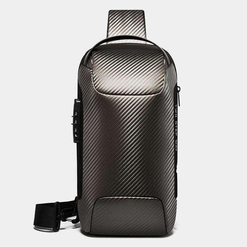 Wasserdichte Schultertasche mit USB-Ladeanschluss