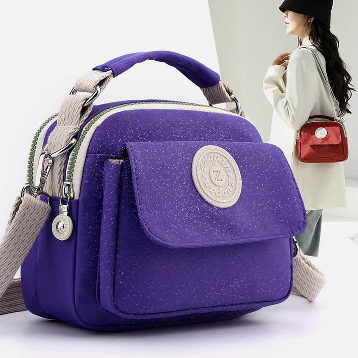 Tasche mit Griff oben für Damen, einfache, tragbare Umhängetasche mit Spritzschutz