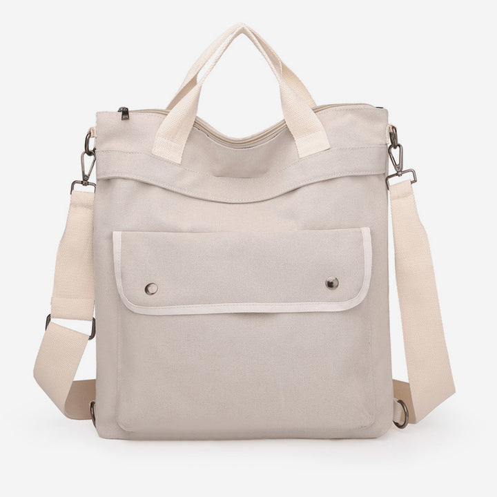 3-fach verwendbarer Canvas-Rucksack mit großem Fassungsvermögen 