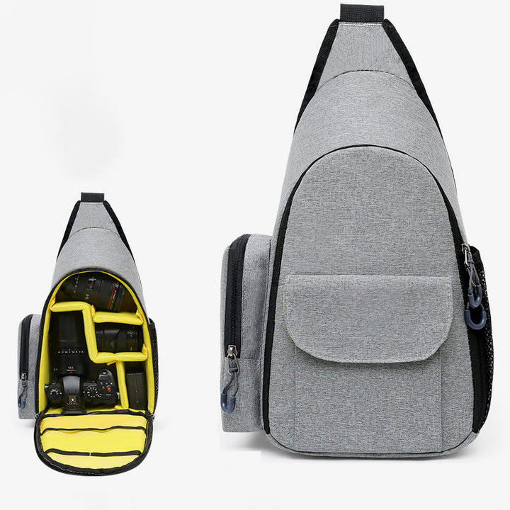 SLR-Digitalkameratasche für den Außenbereich, robuste Brusttasche aus Nylon