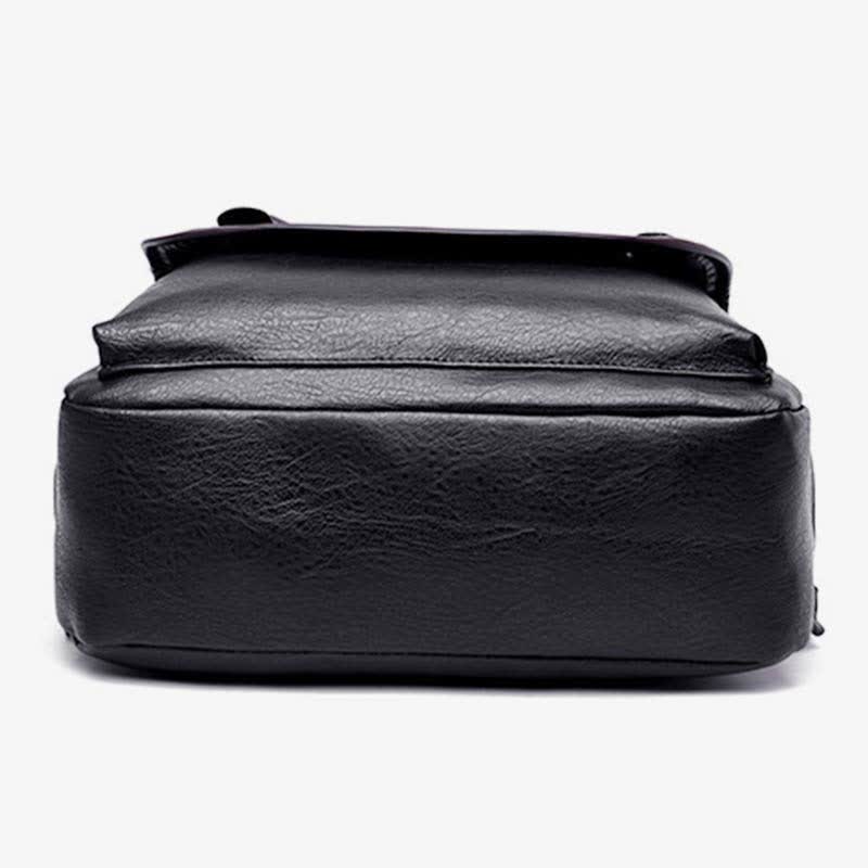 Laptop-Rucksack aus Leder für Herren, großes Fassungsvermögen, für Uni, Reisen, Büro, Tagesrucksack
