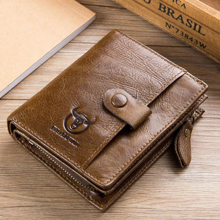 Echtes Leder Vintage Kartenhalter Geldklammer Geldbörse