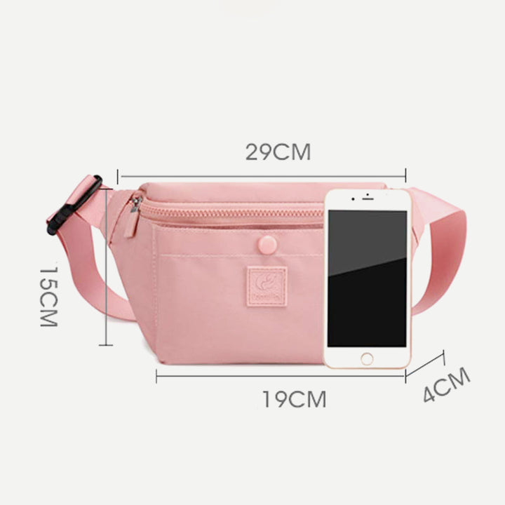Leichte Hüfttasche für Damen, wasserdicht, für Reisen und Sport, Brusttasche