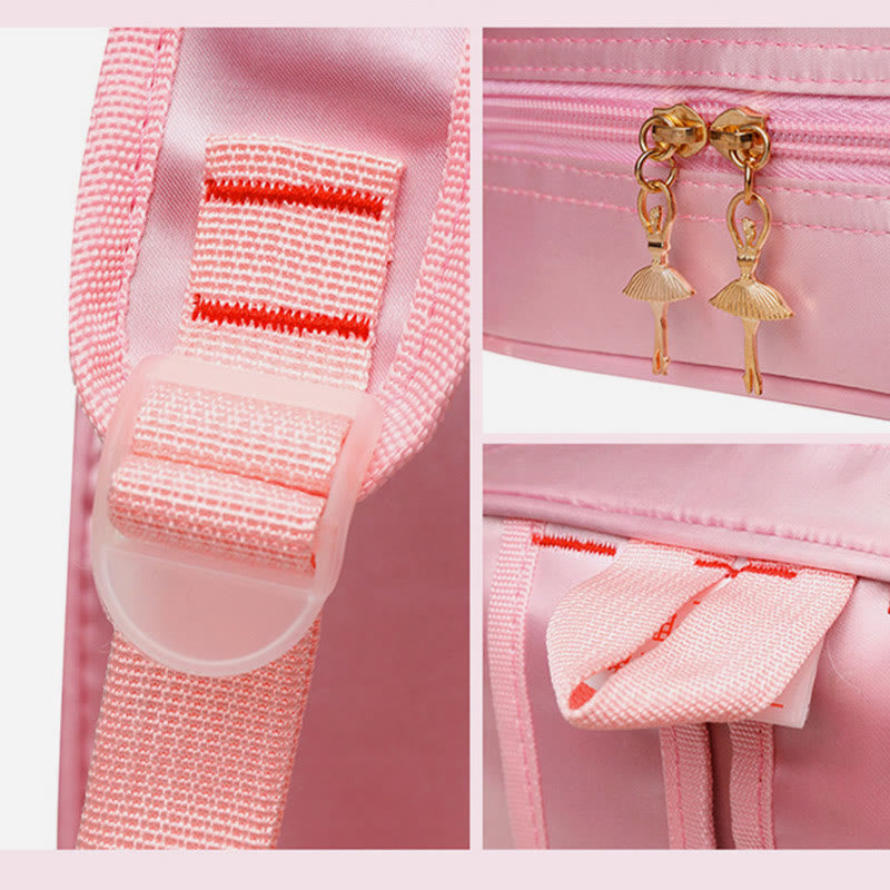 Mädchen Tanz Rucksack Ballerina Kleid Dekor Kinder Tanz Schultasche