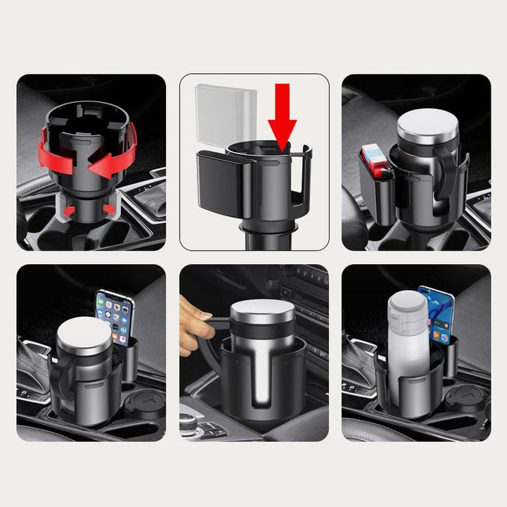 Auto-Organizer für Wasserflaschen-Getränkehalter, multifunktionaler Autohalter