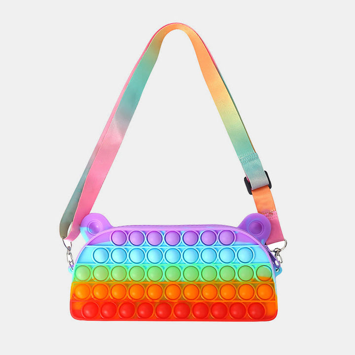 Süße Schultertasche für Kinder Silica Gel verstellbare Umhängetasche