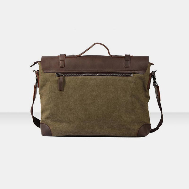 Umhängetasche für Herren, Canvas, lässig, Vintage, Dokumententasche
