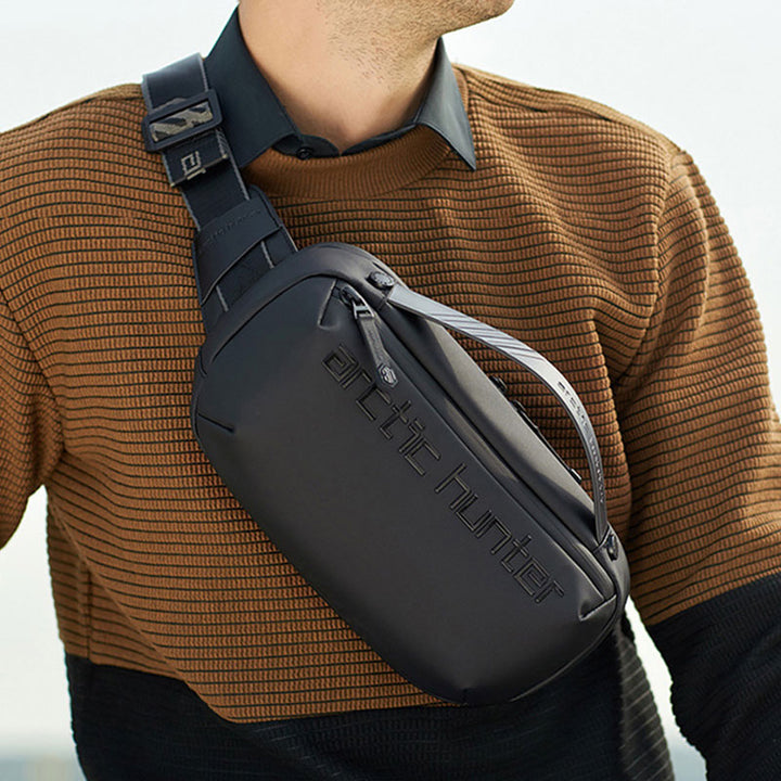 Multifunktionale Umhängetasche für Herren, modische Gürteltasche, Schultertasche mit Tragegriff oben