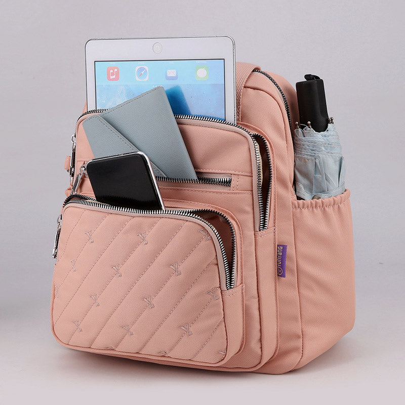 Multifunktionale leichte Prägung Elegante Handtasche Umhängetasche Rucksack