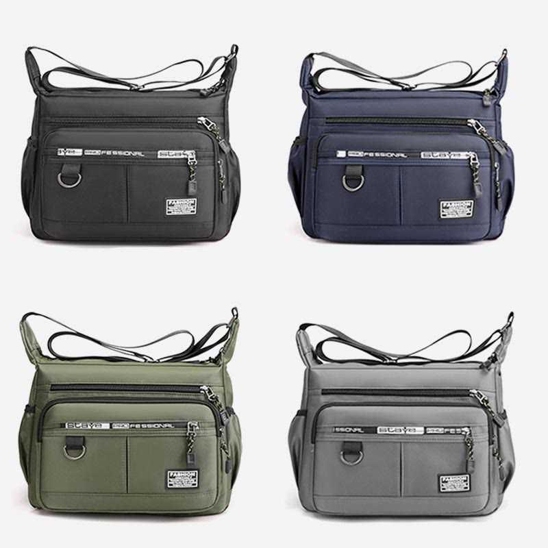 Umhängetasche für Herren, große Kapazität, lässige Schultertasche aus Nylon