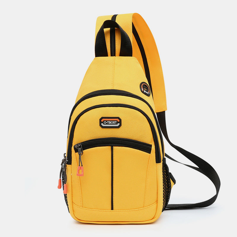 Mini-Schulterrucksack mit Farbblock-Design, Umhängetasche, Tagesrucksack für Damen und Herren