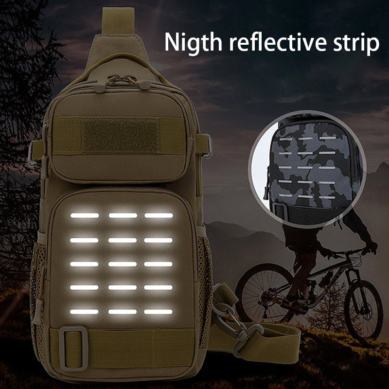 Wasserdichte, langlebige taktische Camouflage-Schultertasche mit reflektierendem Riemen