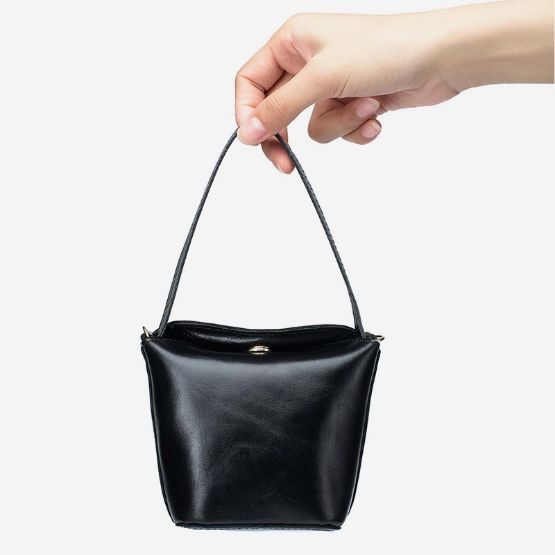 Mini-Beuteltasche, Handtasche, geräumige Münzbörse, kleine Hobo-Tasche für Damen