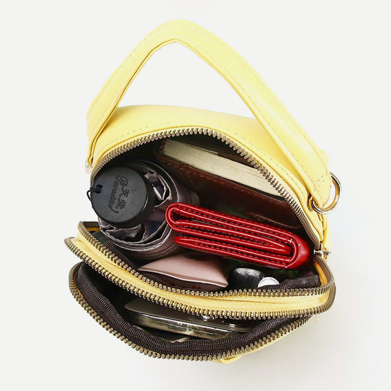 Kleiner Rucksack für Damen, Mehrzweck-Design, Handtasche, Umhängetasche