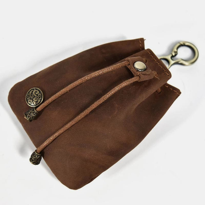 Geldbörse für Damen, Vintage-Stil, Leder, Mini-Einkaufstasche