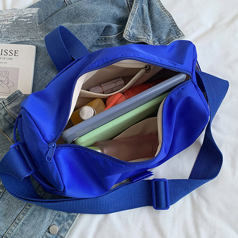 Leichte Umhängetasche mit Schultergurt, Reisetasche, Sporttasche, Sporttasche