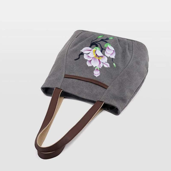 Lässige Canvas-Tragetasche mit mehreren Taschen für Damen, Umhängetasche mit Henkel
